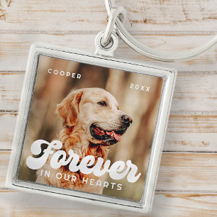 Chaveiro Pet Memorial Forever Em Nossos Corações Foto Vinta