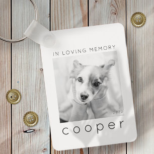 Chaveiro Pet Memorial In Loving Memory Modern Chic Photo