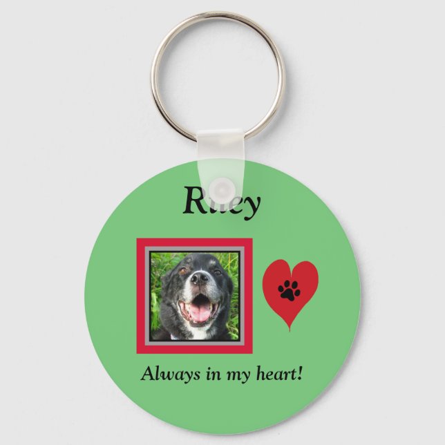 Chaveiro Pet Memorial Keepsasasae/Paw Print/Heart (Frente)