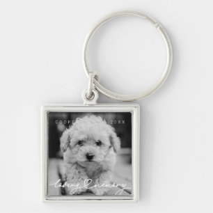 Chaveiro Pet Memorial Loving Memory Simple Modern Photo