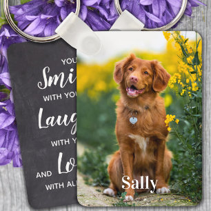 Chaveiro Pet Memorial Photo Gift Sympatht Poem Pet Losse