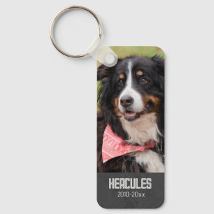 Chaveiro Pet Memorial Poem & Pet Photo