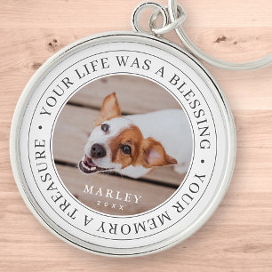 Chaveiro Pet Memorial Your Life a Benessing Modern Photo