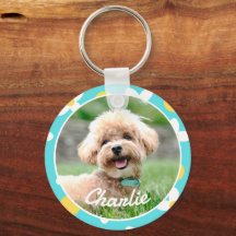 Pet Personalizado de Pet de Padrão Floral Bonito