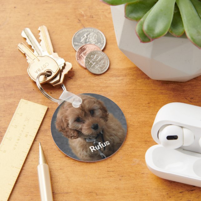 Chaveiro Pet Photo and Name Personalizado (Mesa)