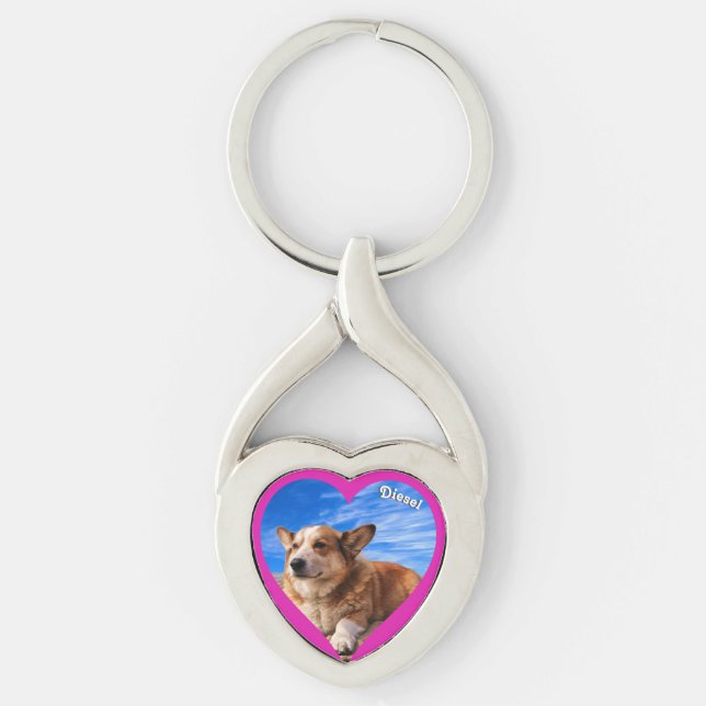 Chaveiro Pet Photo Keepsakover Personalizado (Frente)