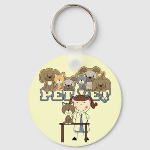 Chaveiro Pet Vet Brunette Camisetas e presentes femininos