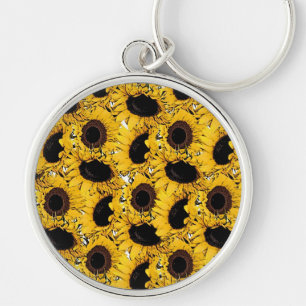 Chaveiro pétalas de flores solares mergulho natação marinho