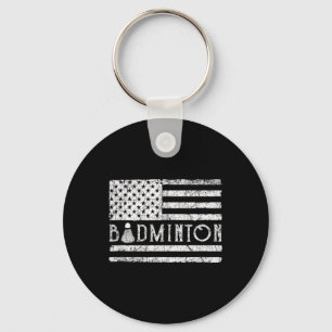 Chaveiro Petiscos Patrióticos Americanos De Badminton Usa B