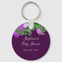 Petunia Floral Purple Party Favor Cute