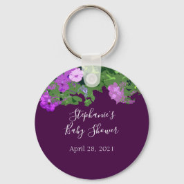 Chaveiro Petunia Floral Purple Party Favor Cute