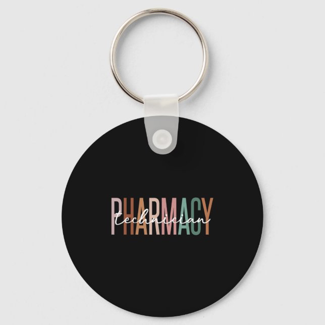 Chaveiro Pharmacy Technician Certified Pharm Tech Pharmacis (Frente)