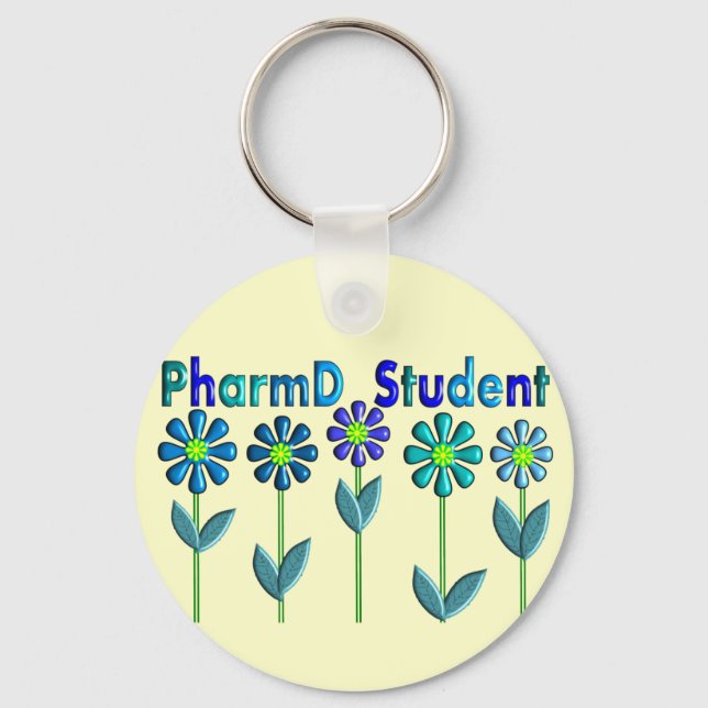 Chaveiro PharmD Alunos FLORES AZUIS (Frente)