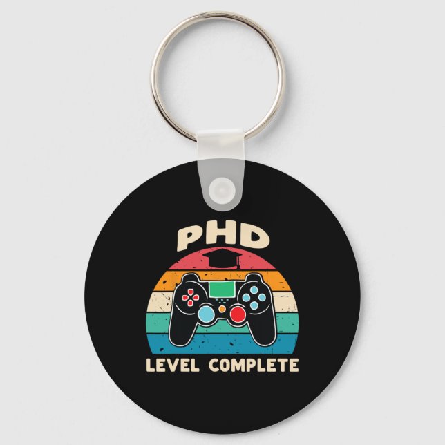 Chaveiro Phd Level Complete Doctorate Graduation Gift For H (Frente)