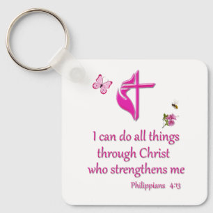 Chaveiro Philippians 4:11 Eu posso fazer tudo
