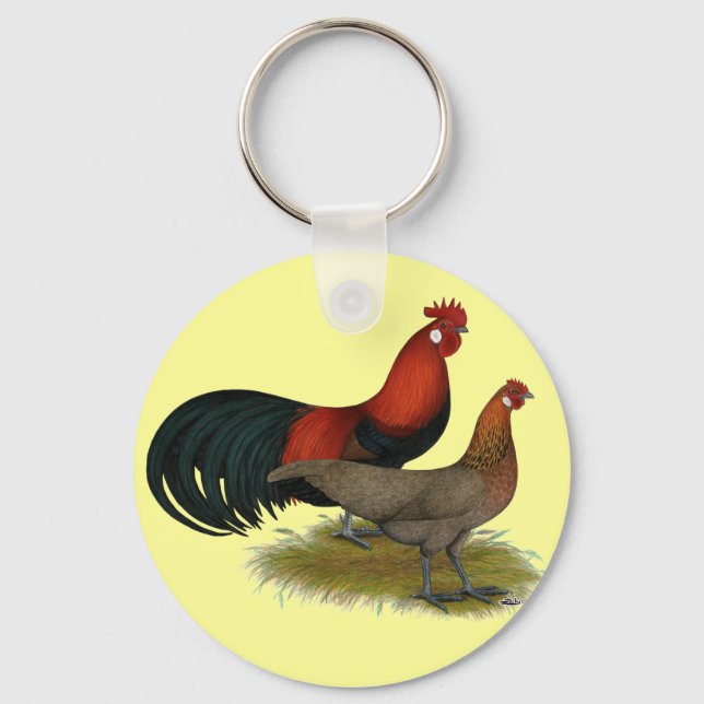 Chaveiro Phoenix: Par Vermelho BB (Frente)