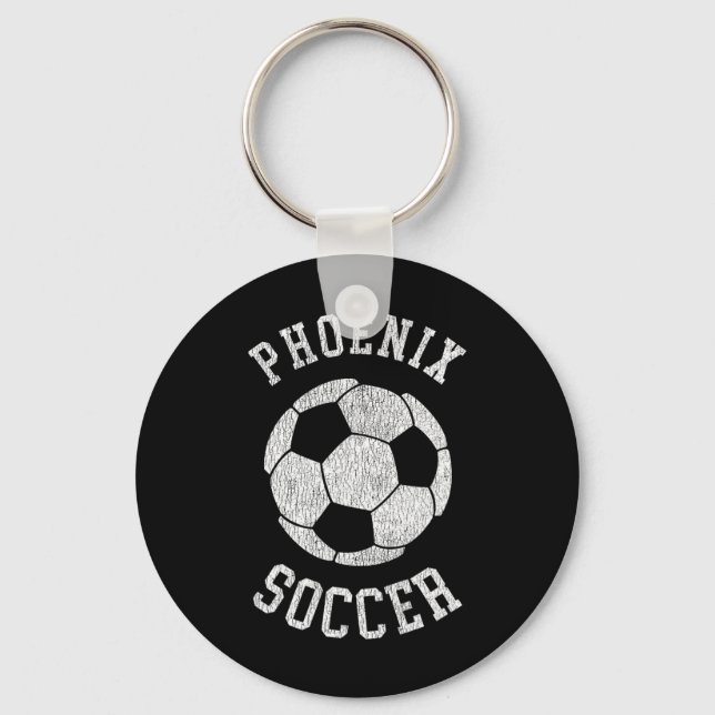 Chaveiro Phoenix Soccer Retro Distressed 90's Vintage  (Frente)