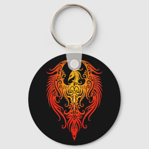 Chaveiro Phoenix tribal decorado