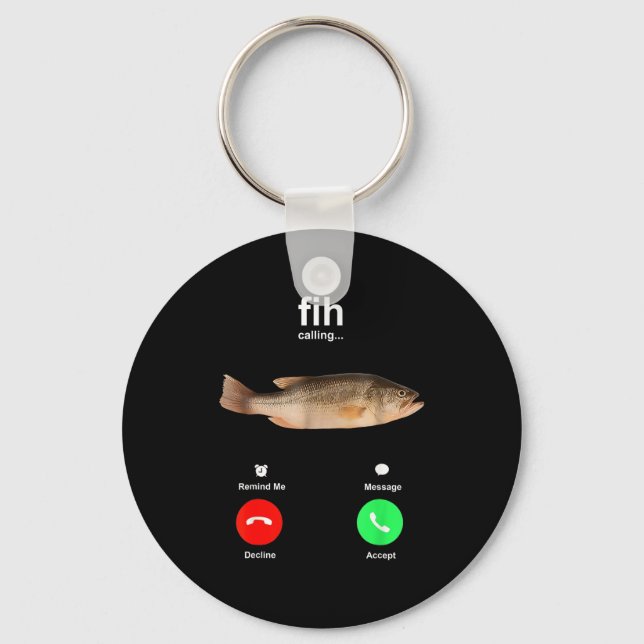Chaveiro Phone Shirt Fih Calling Remind Message Decline (Frente)