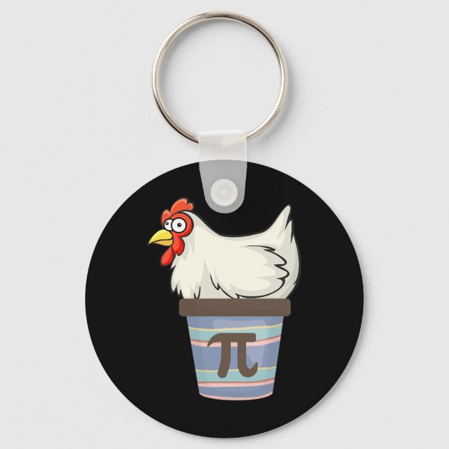 Chaveiro Pi Day 2025 Math Lover Mathematics Chicken Pote Pi (Frente)
