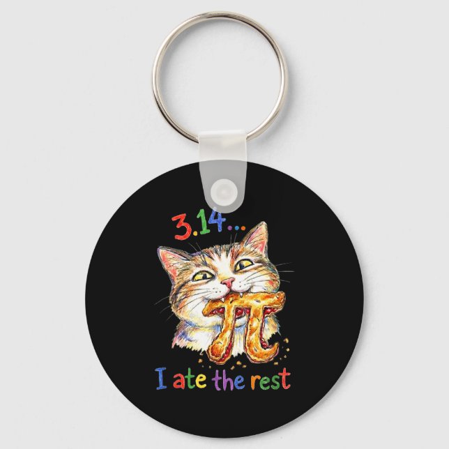 Chaveiro Pi Day 3.14 Funny Pie Menu Poster _ Math Lover Déc (Frente)