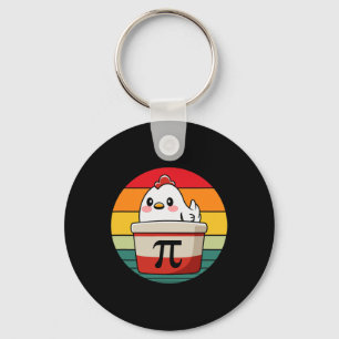 Chaveiro Pi Day Chicken Pote Pie Engraçado Professor Nerd G