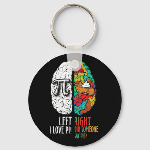 Chaveiro Pi Day Left Vs Right Brain Pie Shirt Matirt Geek