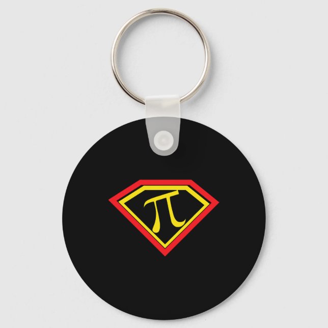 Chaveiro Pi Day Superpi Pi Super-Herói Math Professor Mathe (Frente)