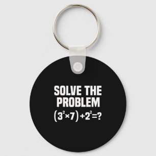 Chaveiro Piada 67 Meme Matemática Seis Sete Professor Brain