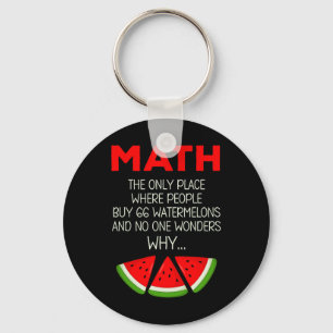 Chaveiro Piada de Cálculo de Melancia de Matemática Engraça
