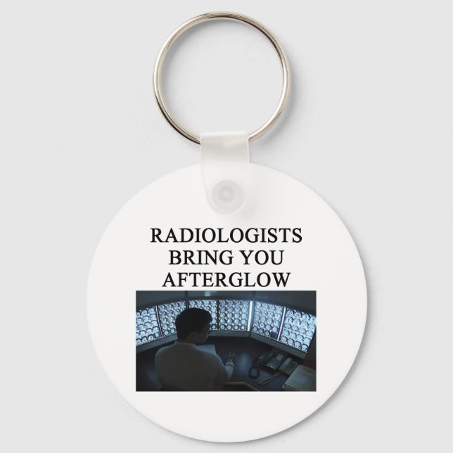 Chaveiro piada de radiologia engraçada (Frente)