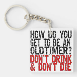 Chaveiro Piada de Temporizador Antigo de Recuperação