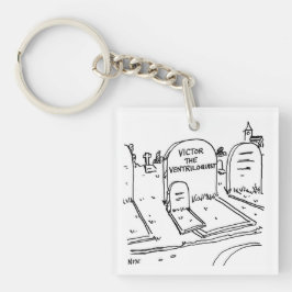 Chaveiro Piada Ventriloquista Funny sobre o Ventriloquismo