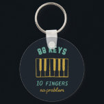 Chaveiro Pianista Engraçado Pianista 88 Chaves Sem Problema<br><div class="desc">Vintage e design retrô para músico,  pianista,  orquestra e amante de música. Legal e engraçada mercadoria design para pianista. Perfeito para professor de piano,  cantor e compositor. presente de Natal e excelente para neto,  mãe,  neta,  pai,  filho,  filha,  irmão,  irmã,  amigos,  colega e colega de trabalho.</div>