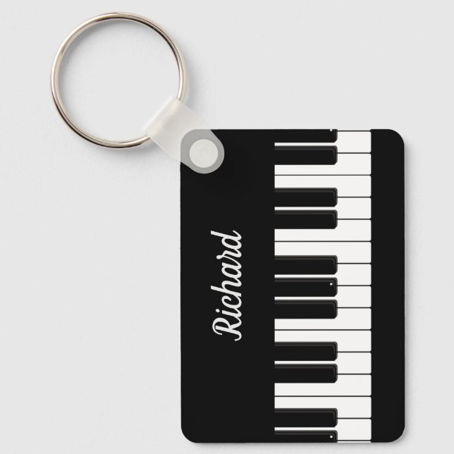 Chaveiro Piano Player Teacher Personalised Keyboard (Frente)
