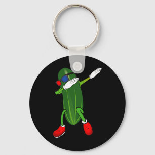 Chaveiro Picante de pepino dançante Lover Cute Engraçado