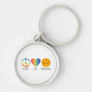 Chaveiro Pickleball de Paz e Amor