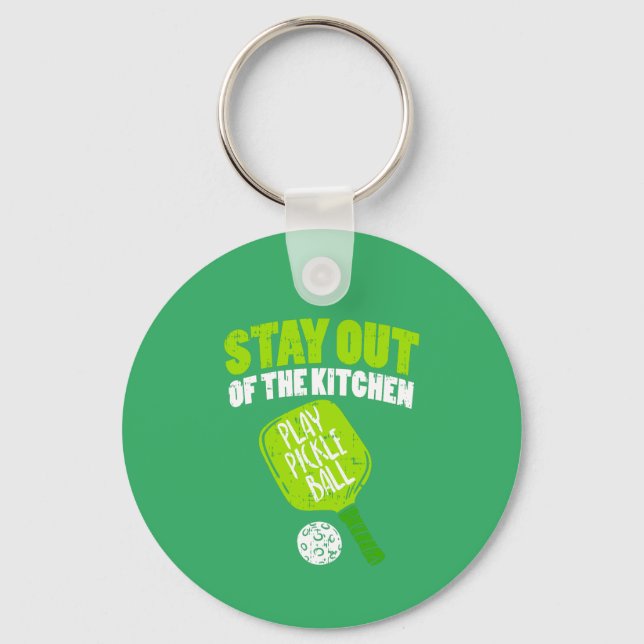 Chaveiro Pickleball - Fique Fora Da Cozinha (Frente)