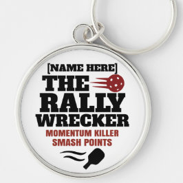 Chaveiro Pickleball Personalized Name The Rally Wrecker