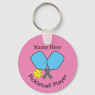 Chaveiro Pickleball Player Key Ring