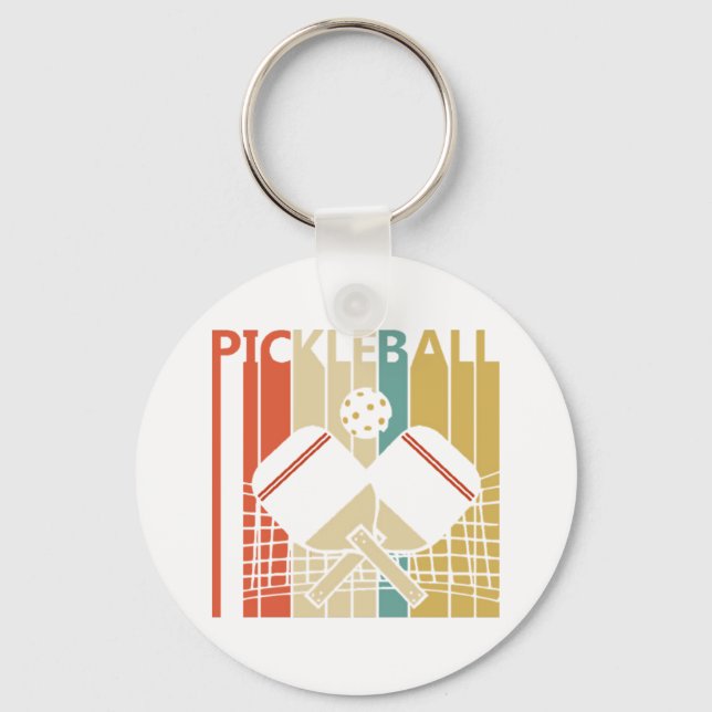 Chaveiro Pickleball Retro Vintage  (Frente)