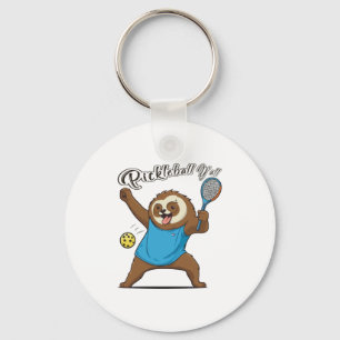 Chaveiro Pickleball Sloth T- Pickleball Y'all
