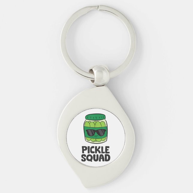 Chaveiro Picle Lover Team Picles Engraçado Pickle Squad (Frente)