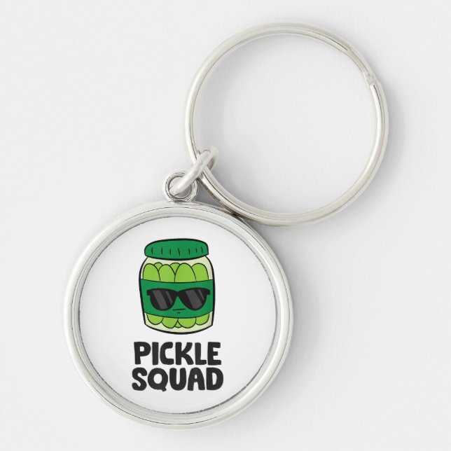 Chaveiro Picle Lover Team Picles Engraçado Pickle Squad (Frente)