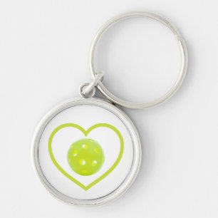 Chaveiro picleball amava bola amarela
