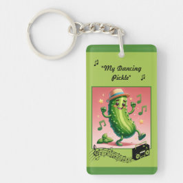 Chaveiro Picles Dançando com Caixa de Boom