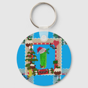 Chaveiro picles de natal feio