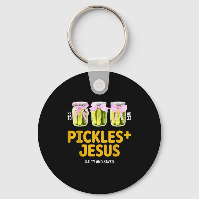 Chaveiro Picles Jesus Salgados E Salvos Picles Jesus Engraç (Frente)