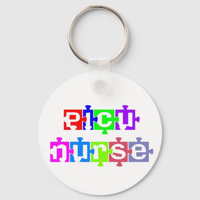 CHAVEIRO PICU NURSE QUEBRA-CABEÇA PIECES (Frente)