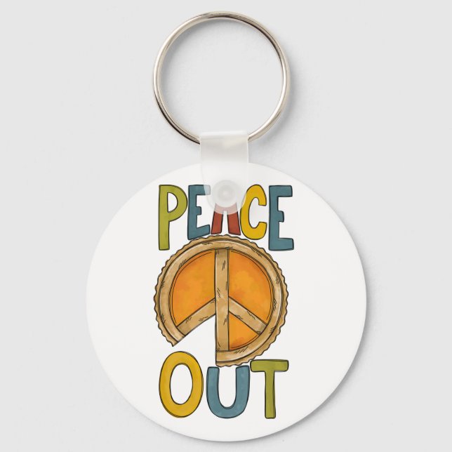 Chaveiro Pie Pumpkin Peace Out (Frente)